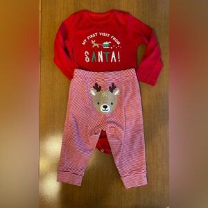 Carter’s Christmas Outfit sz 9 Months